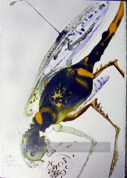Locusta et bruchus Salvador Dali Peinture à l'huile